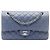 Chanel Purple Medium Classic Lambskin Double Flap
