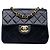Chanel Blue Mini Square Classic Lambskin Single Flap
