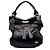 Borsa a tracolla Chloé Bay Large in pelle nera