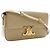 Céline Borsa a tracolla Celine Claude in pelle di vitello lucida gialla con Triomphe - vista 12
