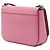 Bolsa Tiracolo com Aba Sybille em Couro Spazzolato Rosa Prada - vista 2