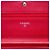 Chanel Red CC Caviar Sevruga Wallet On Chain - vista 5