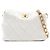 Chanel Borsa Hobo Piccola CC Matelassé in Pelle d'Agnello Bianca con Catena