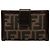 Fendi Brown Zucca Canvas Bifold Kisslock Compact Wallet