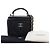 Chanel Mini Vanity Case CC Matelassé in Pelle d'Agnello Nera con Manico e Catena - vista 5