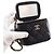 Chanel Mini Vanity Case CC Matelassé in Pelle d'Agnello Nera con Manico e Catena - vista 6