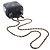 Chanel Mini Vanity Case CC Matelassé in Pelle d'Agnello Nera con Manico e Catena - vista 7