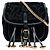 Prada Black Impuntu Embroidered Velluto Corsaire wandelbare Gürteltasche