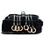 Prada Black Impuntu Embroidered Velluto Corsaire wandelbare Gürteltasche - Ansicht 3