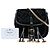 Prada Black Impuntu Embroidered Velluto Corsaire wandelbare Gürteltasche - Ansicht 6