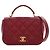 Chanel Red Mini Quilted Lambskin Carry Chic Flap