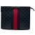 Clutch Gucci Blue Guccissima Web