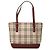 Borsa a tracolla Burberry Beige House Check Canvas