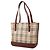 Borsa a tracolla Burberry Beige House Check Canvas - vista 2