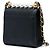 Chanel Mini Pochette Chic Pearls in Pelle di Capra Nera con Catena - vista 2