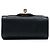 Chanel Mini Pochette Chic Pearls in Pelle di Capra Nera con Catena - vista 3