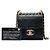 Chanel Mini Pochette Chic Pearls in Pelle di Capra Nera con Catena - vista 6