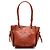 LOEWE Orange Leder Perforated Anagram Punching Tote