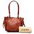 LOEWE Orange Leder Perforated Anagram Punching Tote - Ansicht 7