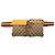 Bolso cinturón Gucci Beige GG Canvas Web con doble bolsillo