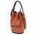 Borsa a secchiello Balloon Nano in pelle marrone LOEWE - vista 2