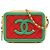 Mini Vanity Case Chanel Orange Tricolor Caviar CC Filigree