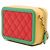 Mini Vanity Case Chanel Orange Tricolor Caviar CC Filigree - vista 2