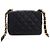Chanel Black Small Quilted Lambskin Lacquered Chain Flap - Ansicht 2