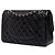 Chanel Black Medium Classic Lambskin Double Flap - vista 2