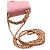 Chanel Mini CC Quilted Caviar Top Handle Clutch con Catena Rosa - vista 15
