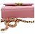 Chanel Mini CC Quilted Caviar Top Handle Clutch con Catena Rosa - vista 6
