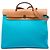 Hermès Blue Toile Verso Herbag Zip 39