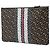 Clutch Burberry Brown TB Monogram E Canvas Stripe - vista 2