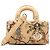 Dior Beige Micro Floral Embroidered Raffia Lady D Joy