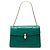 Bulgari Bolsa de Ombro Bvlgari Serpenti Forever em Pele de Bezerro Verde Medium