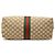 Borsa Tote Gucci Beige Large GG Canvas Web Giglio - vista 3