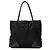 Tote Prada in Tessuto con rifiniture in Vitello nero