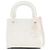 Dior White Mini Ultra Matte Calfskin Diamond Cannage Lady Dior