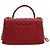 Borsa Chanel Red Small Quilted Caviar Coco Top Handle Bag - vista 2