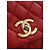Borsa Chanel Red Small Quilted Caviar Coco Top Handle Bag - vista 4
