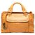 Céline Bolsa de mão Celine Boogie Pocket em couro amarelo