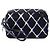Necessaire Chanel Airline in tela stampata CC nera