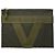 Bottega Veneta Green Rubber Intreccio Buffer Clutch