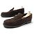 Hermès SCARPE HERMES MOCASSINI KENNEDY 45 IN CAMELLO MARRONE