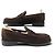 Hermès SCARPE HERMES MOCASSINI KENNEDY 45 IN CAMELLO MARRONE - vista 2
