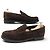 Hermès SCARPE HERMES MOCASSINI KENNEDY 45 IN CAMELLO MARRONE - vista 3