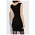 Dsquared2 Schwarzes Kleid mit V-Ausschnitt - Ansicht 4