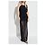 Diesel D-AMAMI langes schwarzes Nylon Kleid - Ansicht 2
