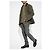 Autre Marque Chaqueta de gamuza Dakota AllSaints verde - vista 2