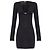 Diesel M-PLACKY Kleid aus schwarzer Wolle